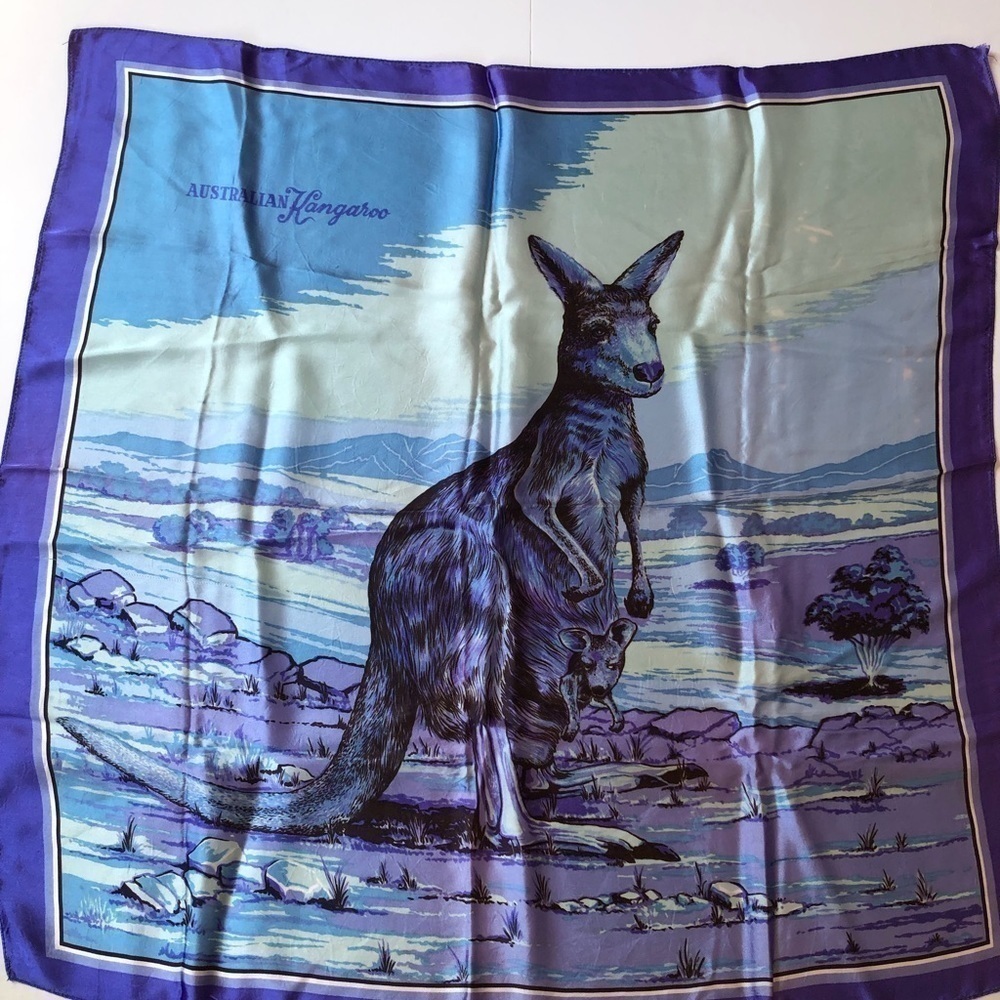 Vtg Australia Souvenir Scarf